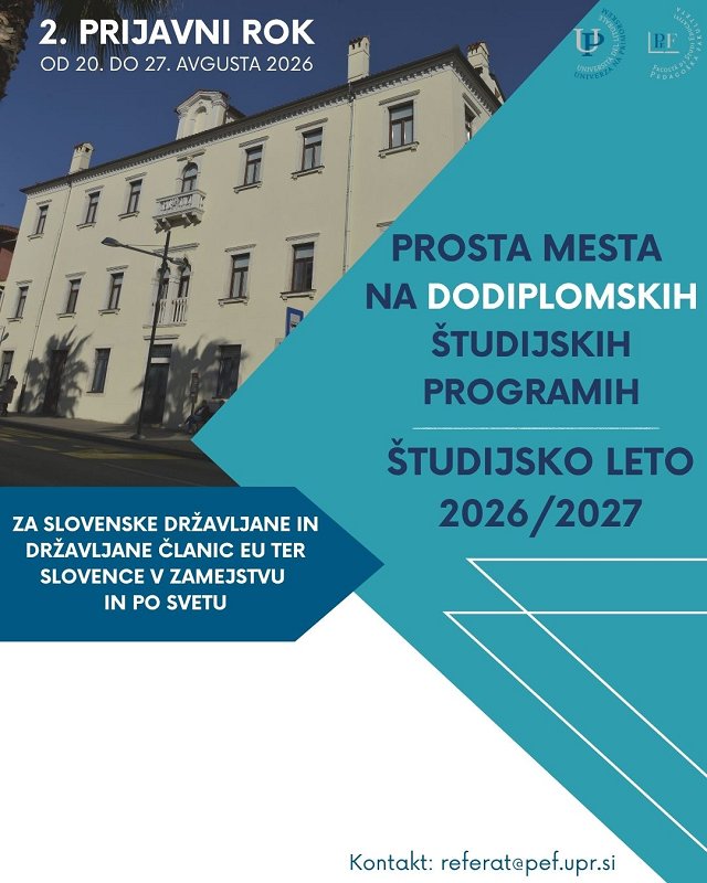 Dodiplomski tudij Objavljena So Prosta Vpisna Mesta Za 2 Rok Za Dodiplomski tudij Objavljena So Prosta Vpisna Mesta Za 2 Rok Za